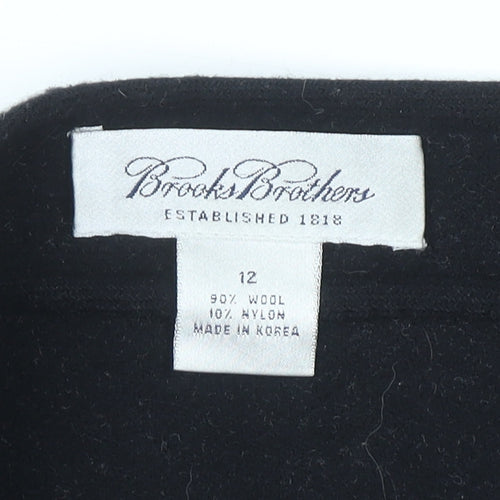 Brooks Brothers Women Grey Wool Pencil Skirt Size 12 Workwear