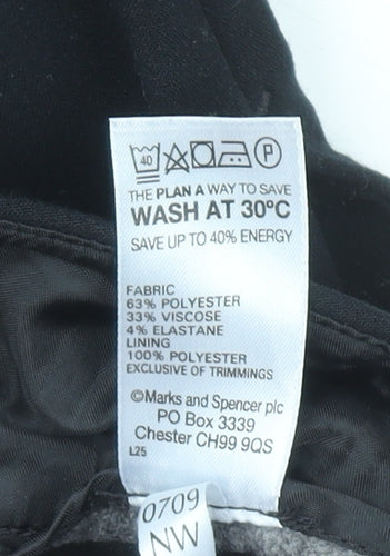 Marks and Spencer Women's Black Size 8 Long Dress Pants