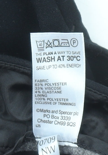 Marks and Spencer Women's Black Size 8 Long Dress Pants