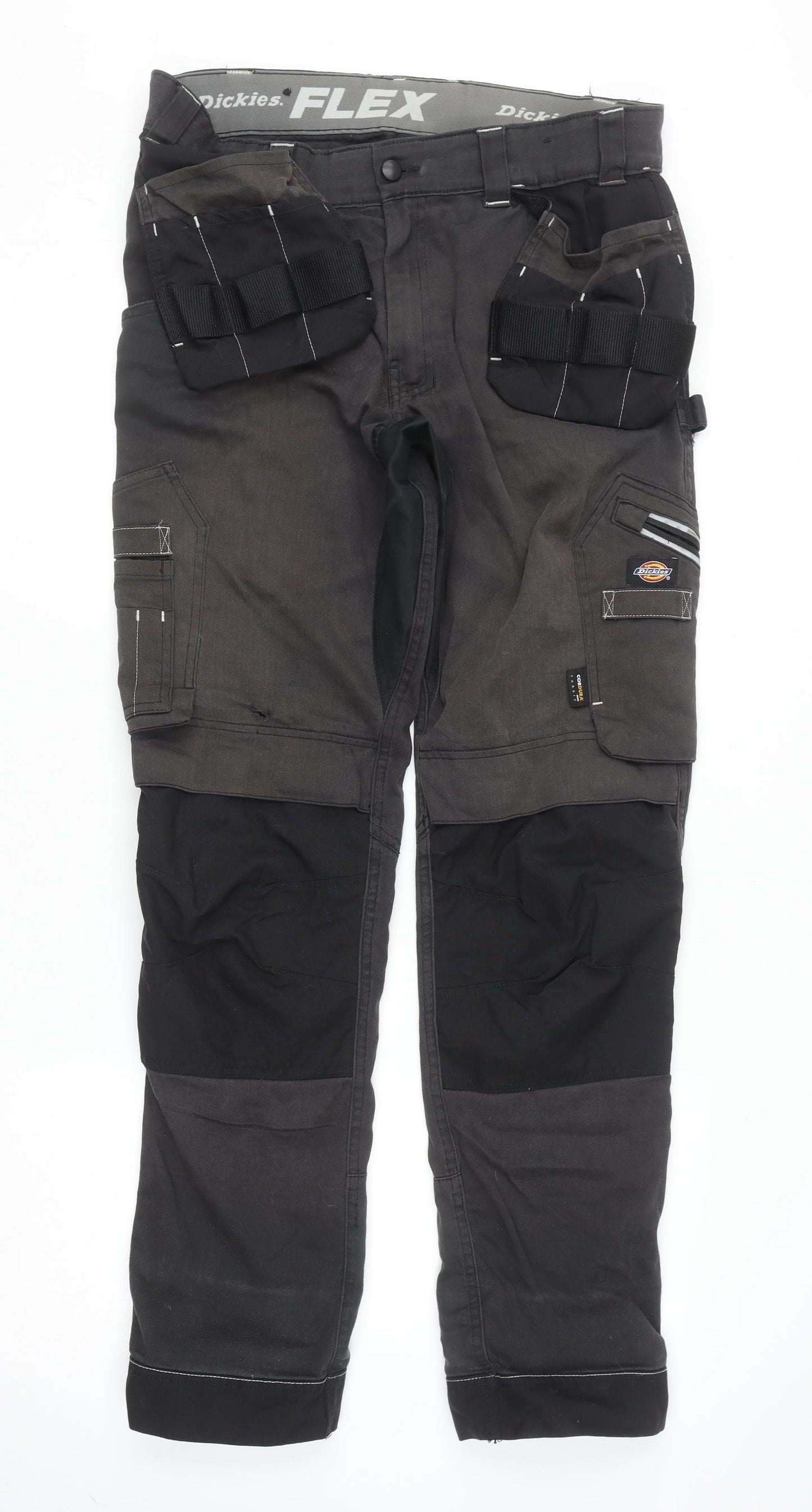 Dickies Men's Black 34T Workwear Cargo Trousers FLEX Durable Utility Pants