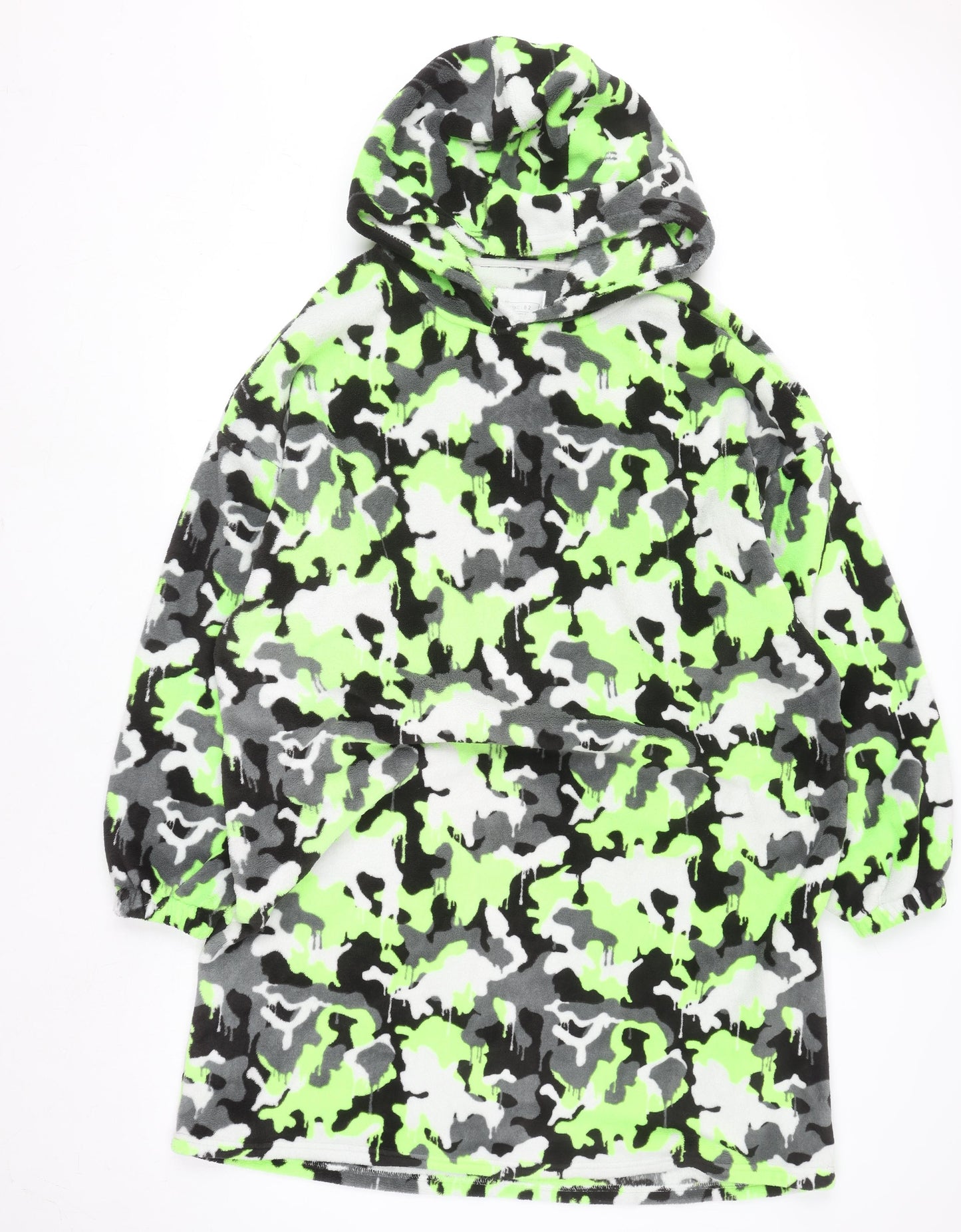 Next Boys Multicoloured Camouflage Fleece Hooded Nightshirt 14-16 Years