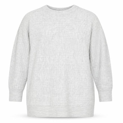 Bonmarché Women’s Grey Acrylic Crew Neck Long Sleeve Pullover Jumper Size 14