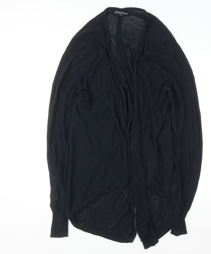 Adrianna Papell Women’s Black Knit Open Front Cardigan XL