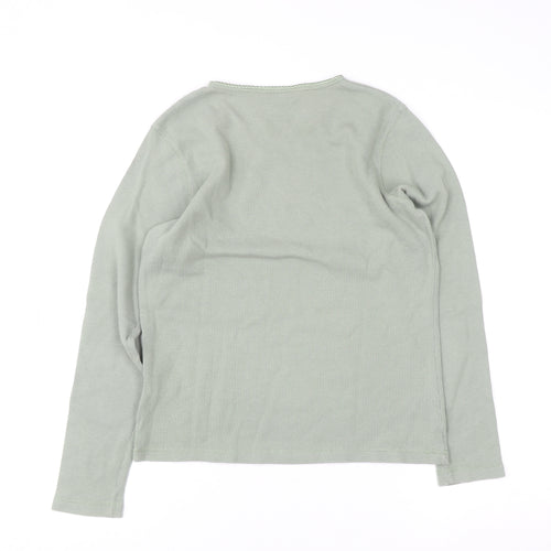 Northern Reflections Womens Green Cotton Knit Pullover Jumper Size S