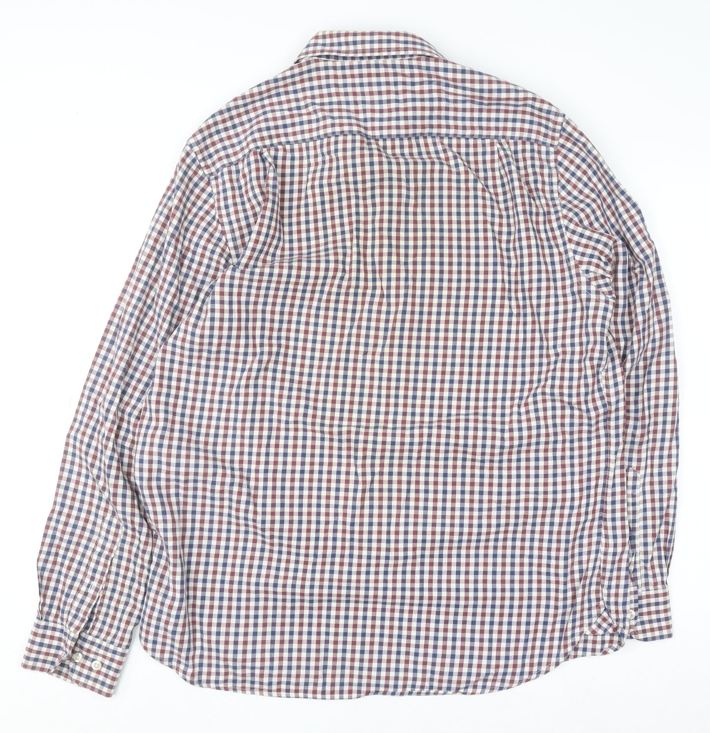 Viyella Men's Multicoloured Checked Cotton Button-Down Shirt Size L