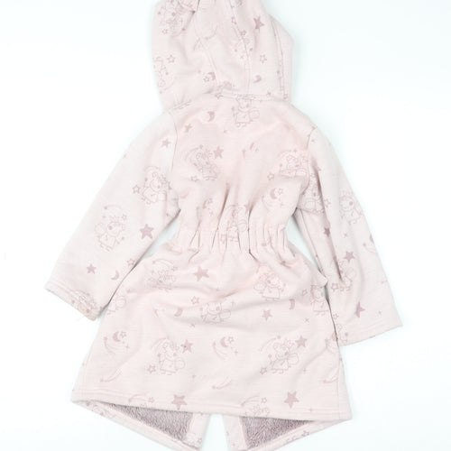 Marks and Spencer Girls Pink Peppa Pig Hooded Robe 2-3 Years Soft Fleece
