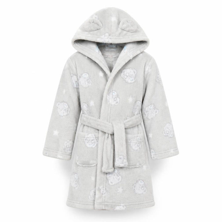 Marks and Spencer Girls Grey Me to You Hooded Fleece Robe 3-4 Years