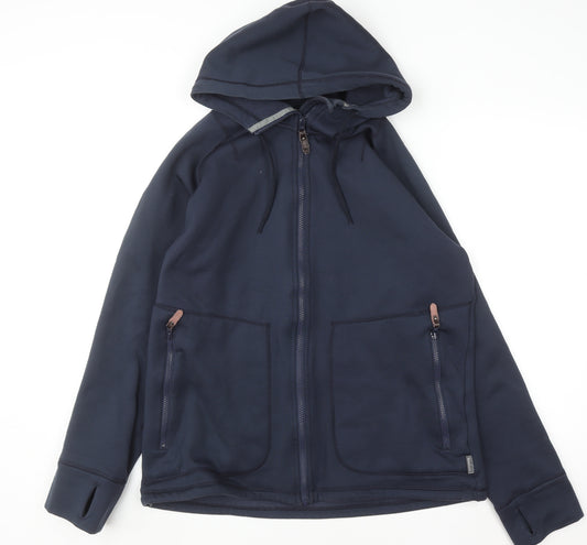 Rab Men's Blue Full Zip Fleece Hoodie XL Hiking Outdoor