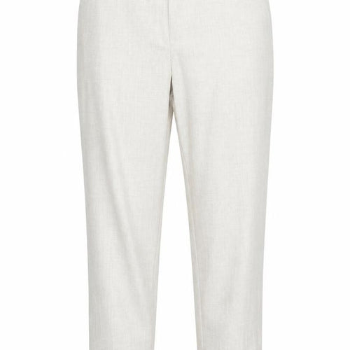 H&M Women’s Beige Dress Pants UK 4 Slim Fit Mid Rise Lightweight Trousers