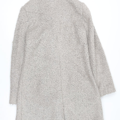 Laura Ashley Women’s Beige Wool Blend Long Coat UK 10 Classic Style