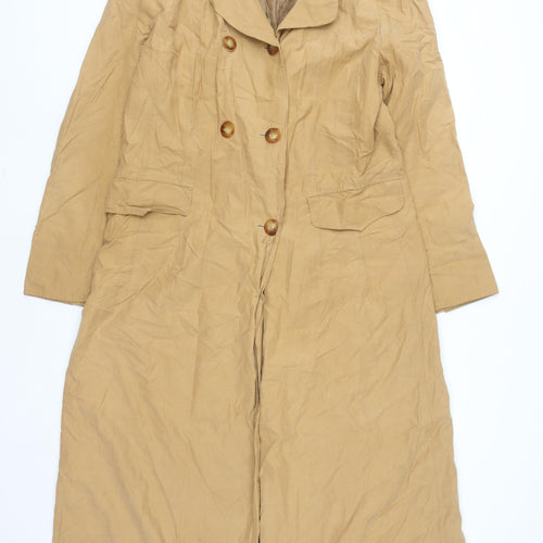 Berghaus Women’s Beige Long Cotton Trench Coat UK 14 Classic Style