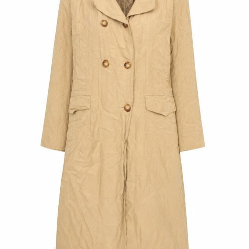 Berghaus Women’s Beige Long Cotton Trench Coat UK 14 Classic Style