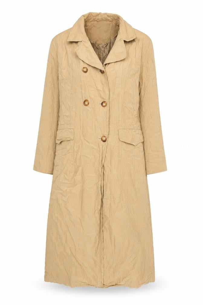 Berghaus Women’s Beige Long Cotton Trench Coat UK 14 Classic Style