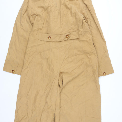 Berghaus Women’s Beige Long Cotton Trench Coat UK 14 Classic Style