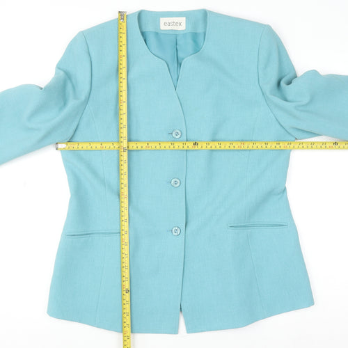 Eastex Women's Blue Polyester Blazer Jacket Size 14