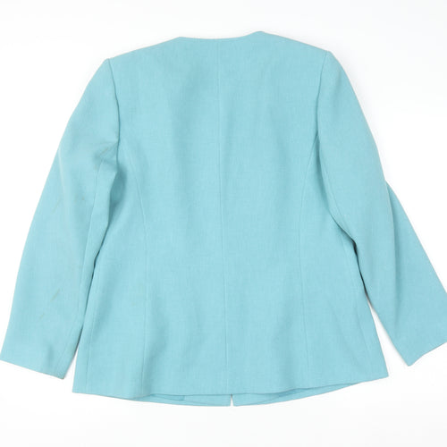 Eastex Women's Blue Polyester Blazer Jacket Size 14