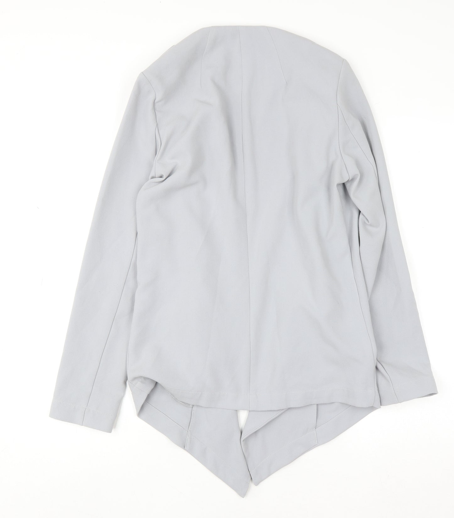 Dorothy Perkins Women's Grey Size 10 Open Front Zip Cardigan