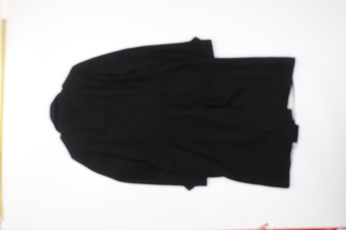Dorothy Perkins Women’s Black Wool Blend Long Pea Coat Size 14