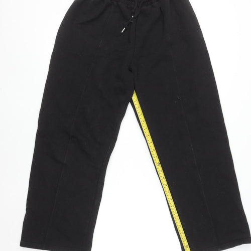 Rising Womens Black M/L Jogger Tracksuit Bottoms Cotton Blend