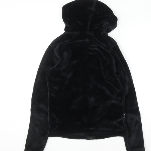 Mountain Warehouse Women Black Full Zip Fleece Hoodie UK 10