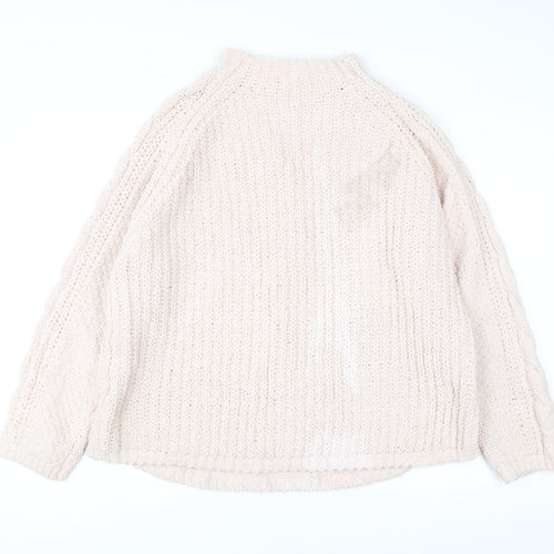 Marks and Spencer Women’s Beige Cable Knit Pullover Jumper L
