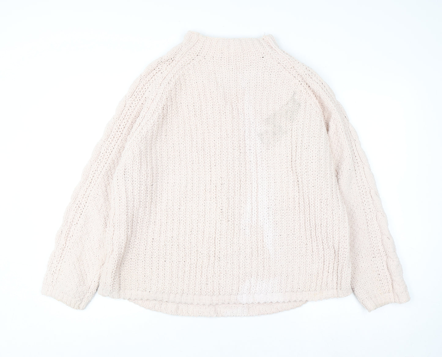 Marks and Spencer Women’s Beige Cable Knit Pullover Jumper L