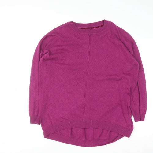 RJR John Rocha Womens Purple Long Sleeve Knit Cardigan Size 14