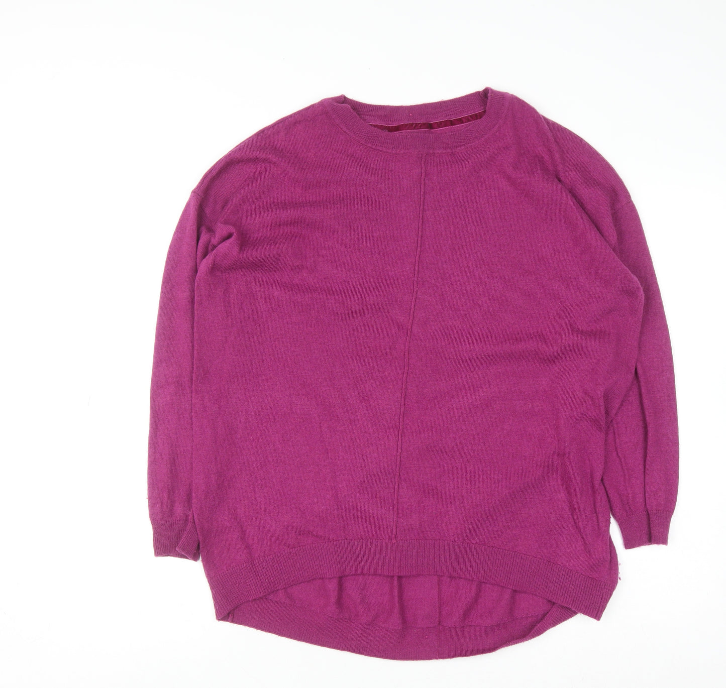 RJR John Rocha Womens Purple Long Sleeve Knit Cardigan Size 14