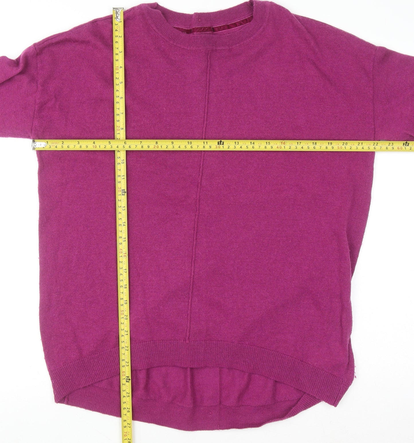 RJR John Rocha Womens Purple Long Sleeve Knit Cardigan Size 14