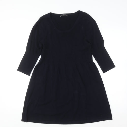 Betty Barclay Women’s Black Knit Fit & Flare Dress Size 16 3/4 Sleeve