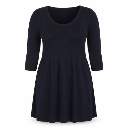 Betty Barclay Women’s Black Knit Fit & Flare Dress Size 16 3/4 Sleeve