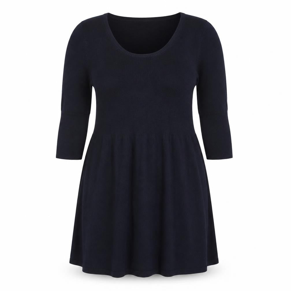 Betty Barclay Women’s Black Knit Fit & Flare Dress Size 16 3/4 Sleeve