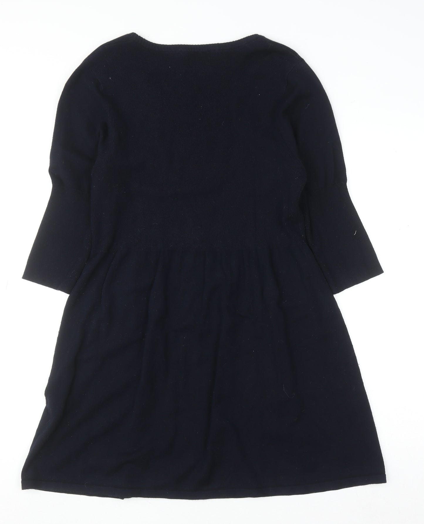 Betty Barclay Women’s Black Knit Fit & Flare Dress Size 16 3/4 Sleeve