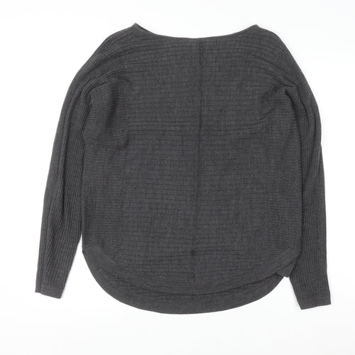 Principles Womens Grey Acrylic Knit Pullover Jumper Size 12