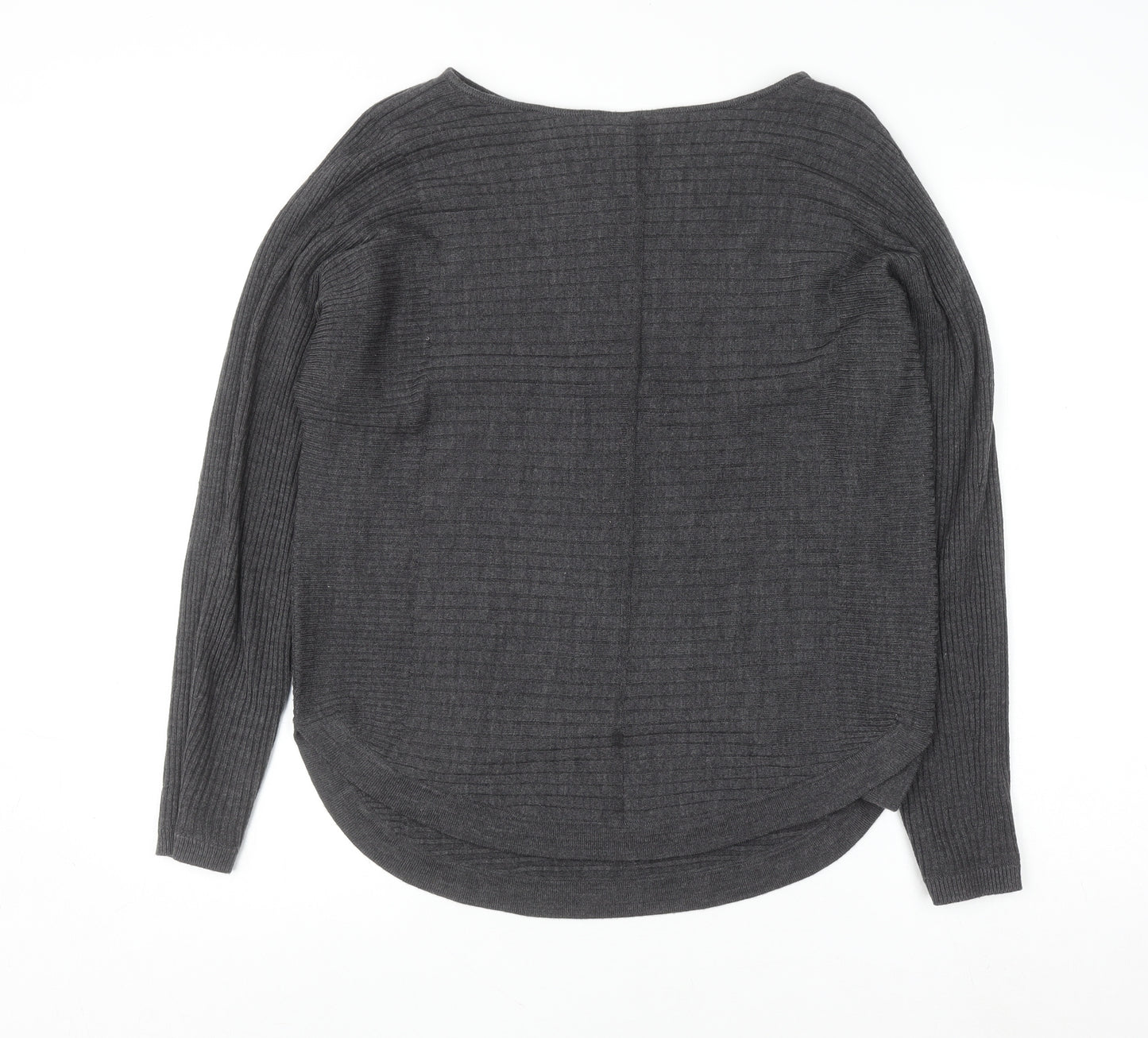 Principles Womens Grey Acrylic Knit Pullover Jumper Size 12