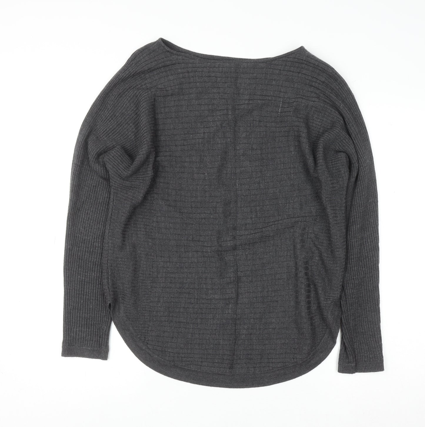 Principles Womens Grey Acrylic Knit Pullover Jumper Size 12