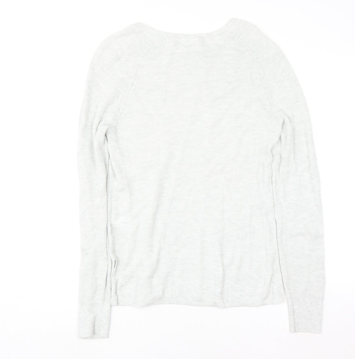 GAP Women’s Light Grey XS Crew Neck Cotton Blend Jumper