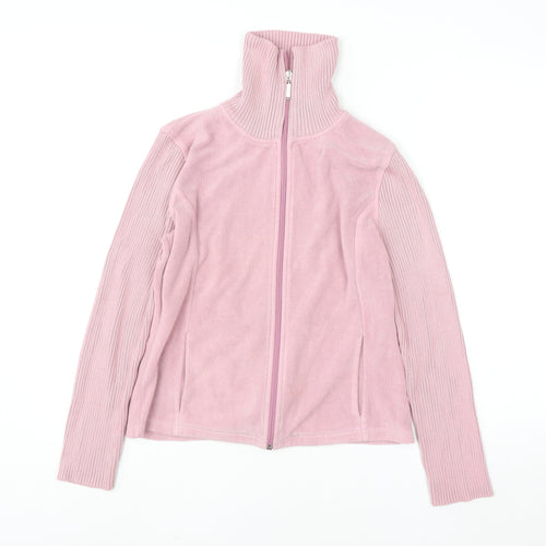 Marks and Spencer Per Una Women's Pink Full Zip Fleece Jacket M