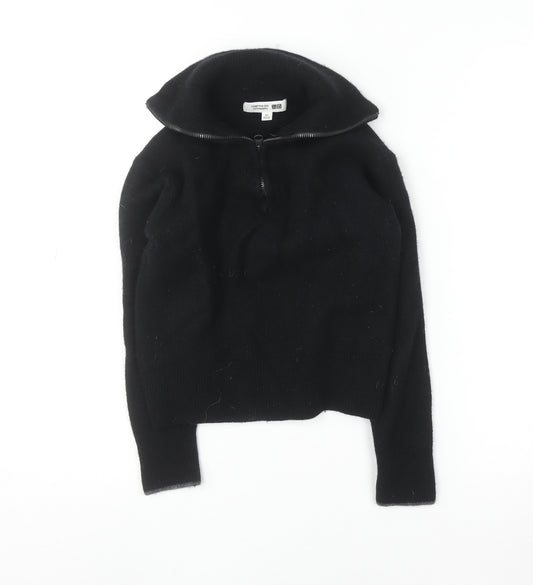 Comptoir des Cotonniers x Uniqlo Women’s Black Wool 1/4 Zip Jumper XS