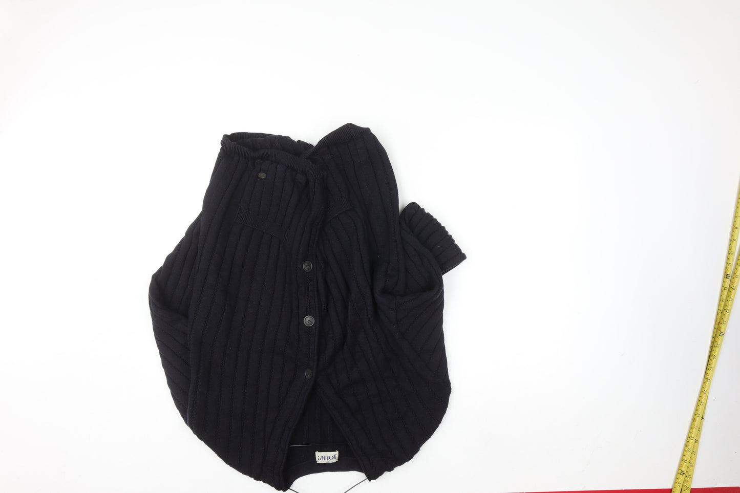 JOOP! Men's Black Wool Cable-Knit Cardigan Jumper L