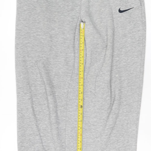 Nike Men's Grey Small Joggers Sweatpants with Elastic Waist