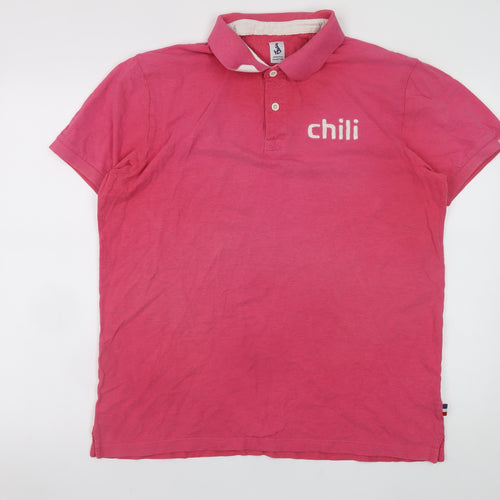 Jean Paul Maritime Men's Pink Polo Shirt XL Short Sleeve Cotton