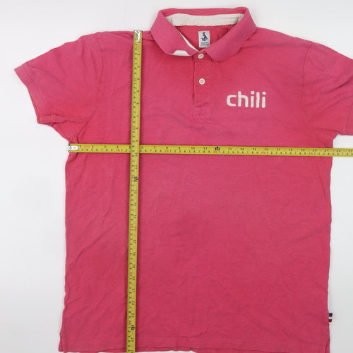 Jean Paul Maritime Men's Pink Polo Shirt XL Short Sleeve Cotton