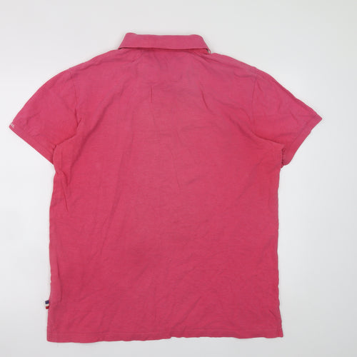 Jean Paul Maritime Men's Pink Polo Shirt XL Short Sleeve Cotton