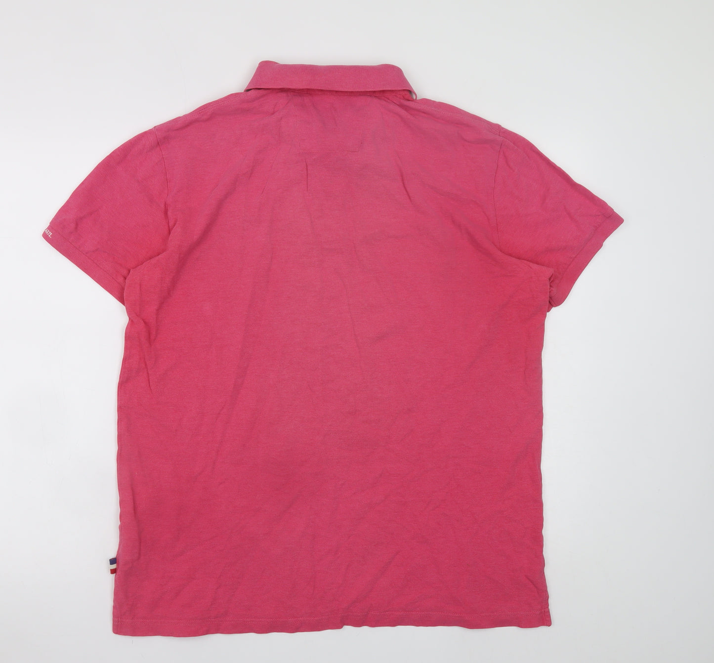 Jean Paul Maritime Men's Pink Polo Shirt XL Short Sleeve Cotton