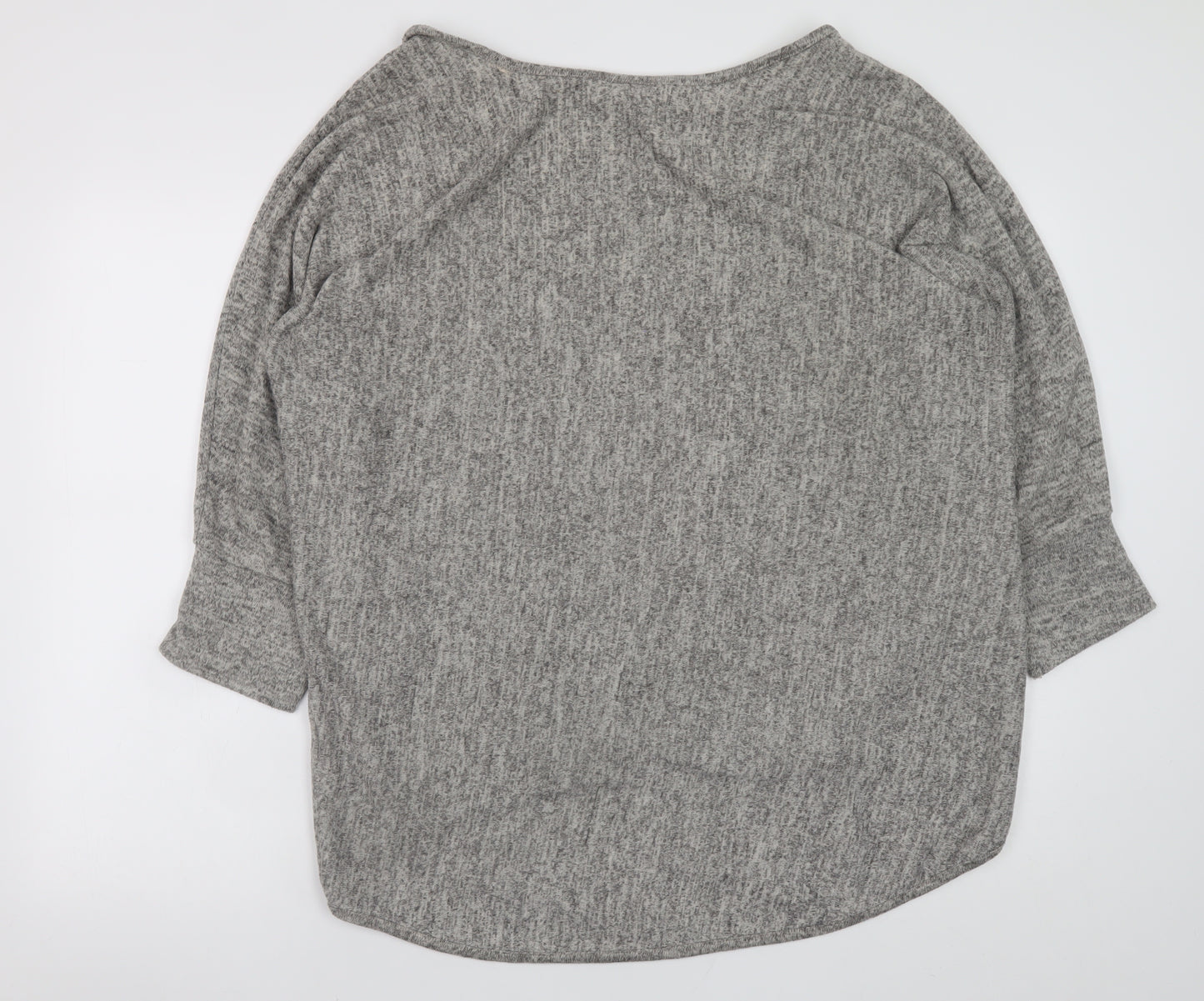 New Collection Women’s Grey Relaxed Knit T-Shirt Size 12