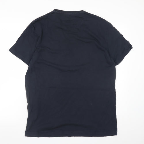 Original Penguin Men's Blue 2XL Graphic Logo Cotton T-Shirt