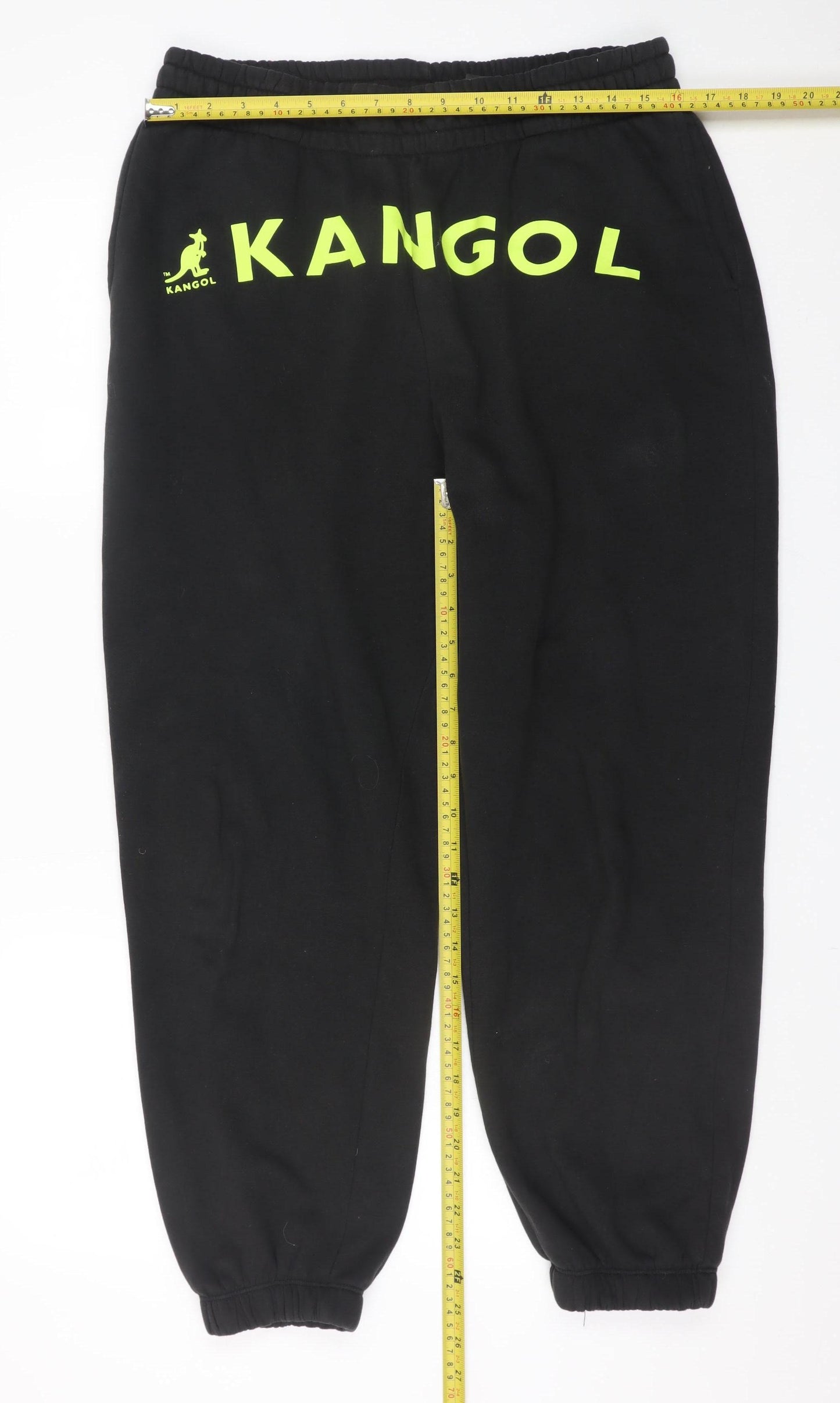 Kangol x H&M Men's Black Logo Sweatpants L Regular Fit