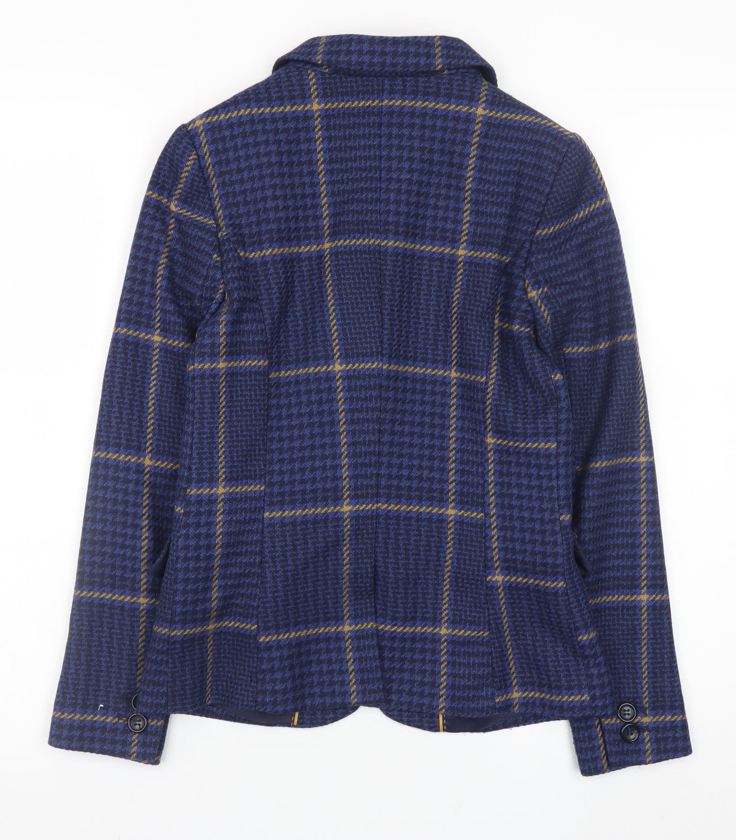 Next Petite Women's Blue Check Blazer Jacket Size 6