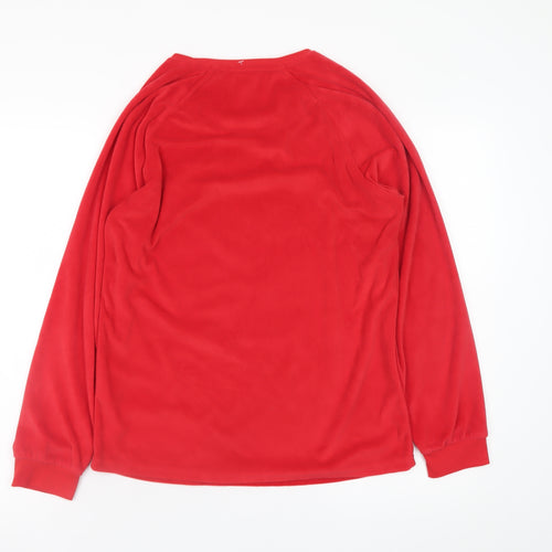 Disney Women's Red Mickey Mouse Christmas Velour Nightshirt XS